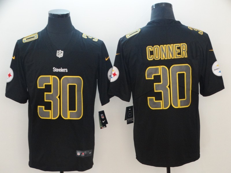 Men's Pittsburgh Steelers James Conner #30 Black Jersey